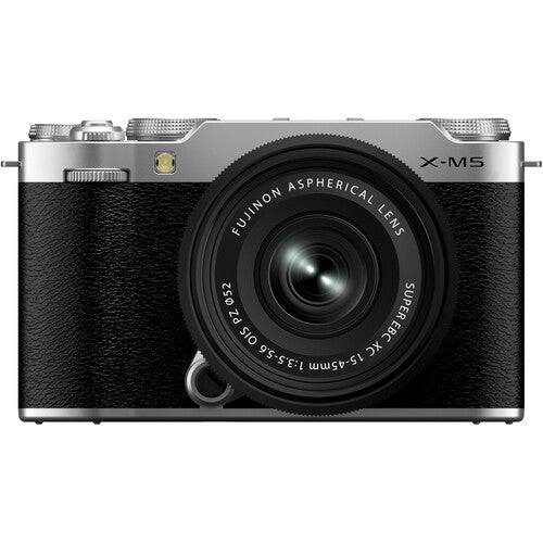 FUJIFILM X-M5 body, Silfur + XC15-45mm